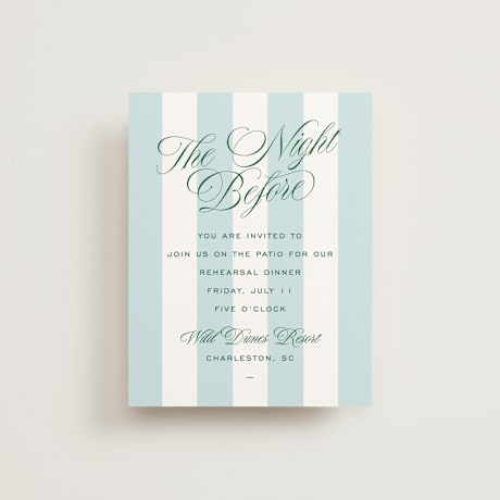 Rehearsal Dinner Cards