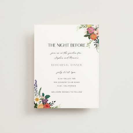 Rehearsal Dinner Cards