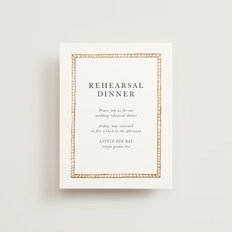 Rehearsal Dinner Cards