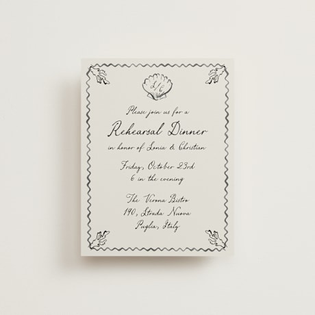 Rehearsal Dinner Cards