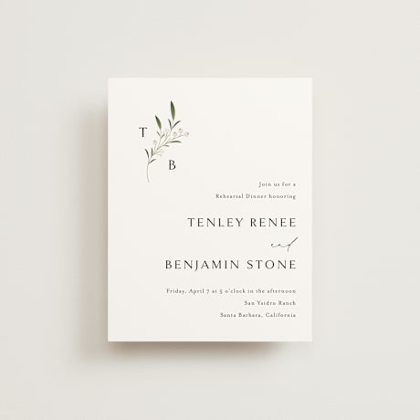 Rehearsal Dinner Cards