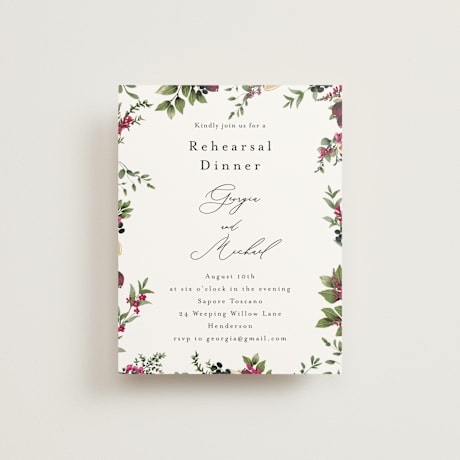 Rehearsal Dinner Cards