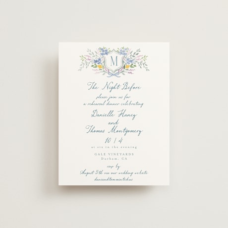 Rehearsal Dinner Cards