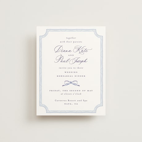 Rehearsal Dinner Cards