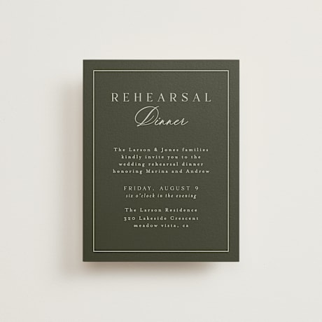 Rehearsal Dinner Cards