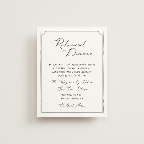 Rehearsal Dinner Cards