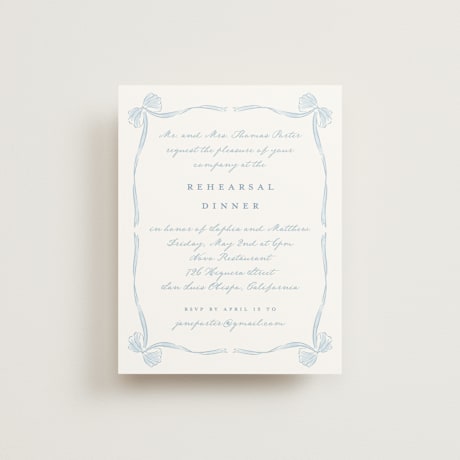 Rehearsal Dinner Cards