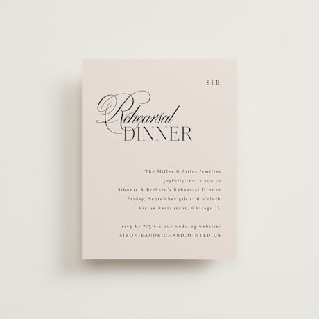 Rehearsal Dinner Cards