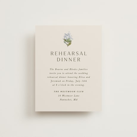 Rehearsal Dinner Cards