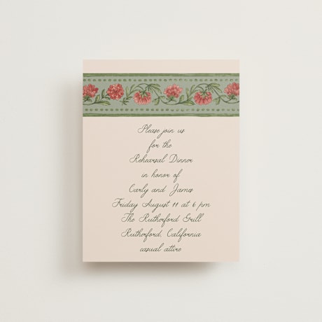 Rehearsal Dinner Cards