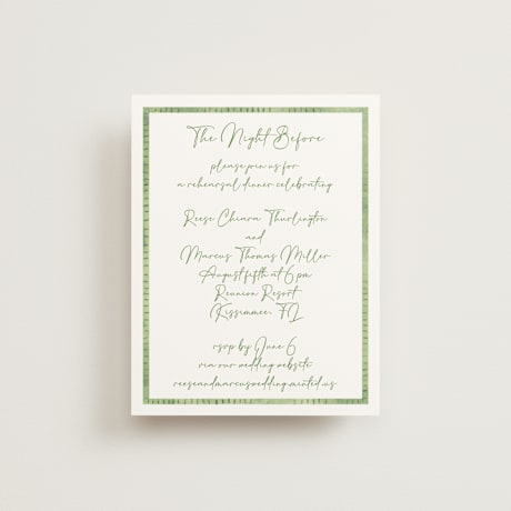 Rehearsal Dinner Cards