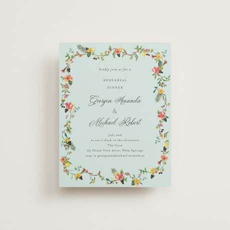 Rehearsal Dinner Cards