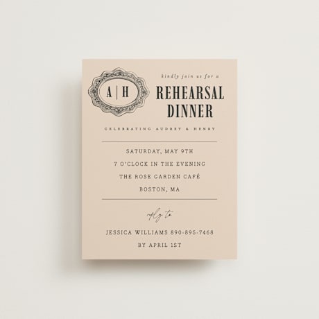 Rehearsal Dinner Cards