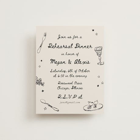 Rehearsal Dinner Cards