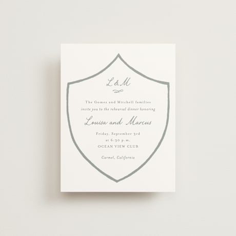 Rehearsal Dinner Cards