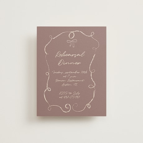 Rehearsal Dinner Cards