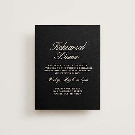 Rehearsal Dinner Cards