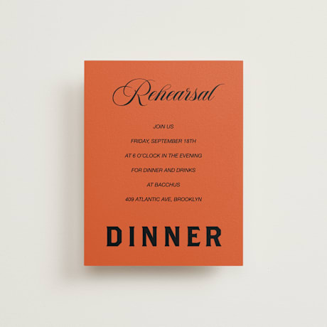 Rehearsal Dinner Cards