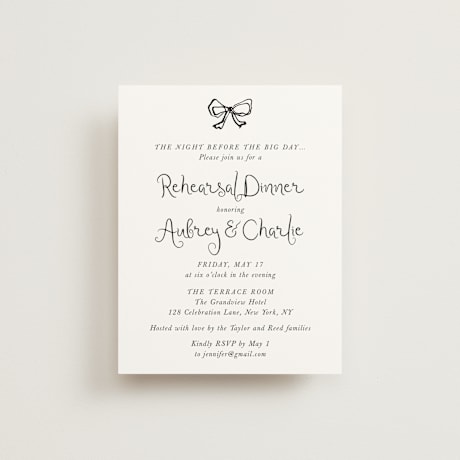 Rehearsal Dinner Cards