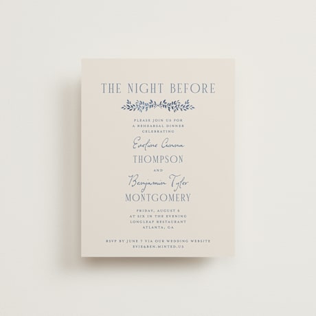 Rehearsal Dinner Cards