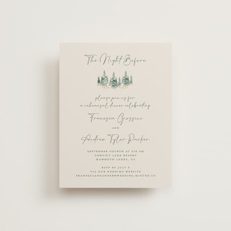 Rehearsal Dinner Cards