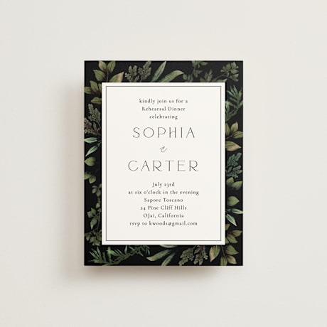 Rehearsal Dinner Cards