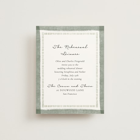 Rehearsal Dinner Cards