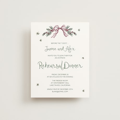 Rehearsal Dinner Cards