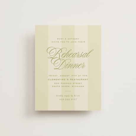 Rehearsal Dinner Cards