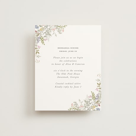 Rehearsal Dinner Cards