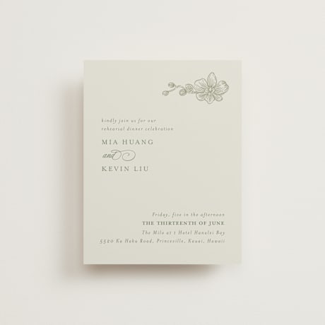 Rehearsal Dinner Cards