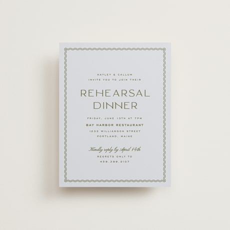 Rehearsal Dinner Cards