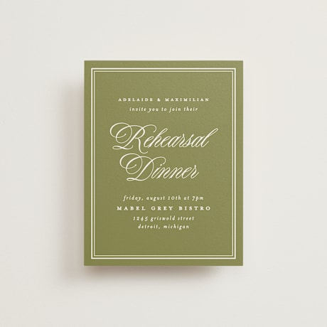 Rehearsal Dinner Cards