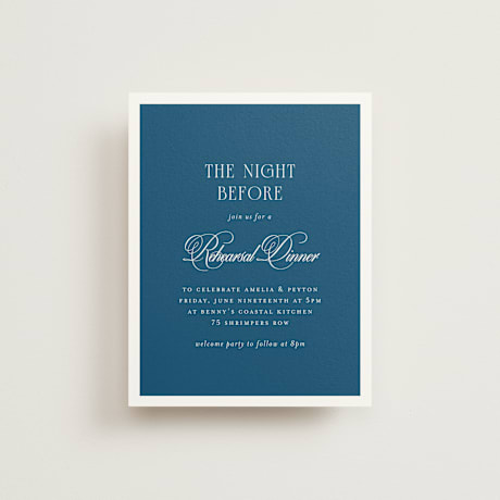 Rehearsal Dinner Cards