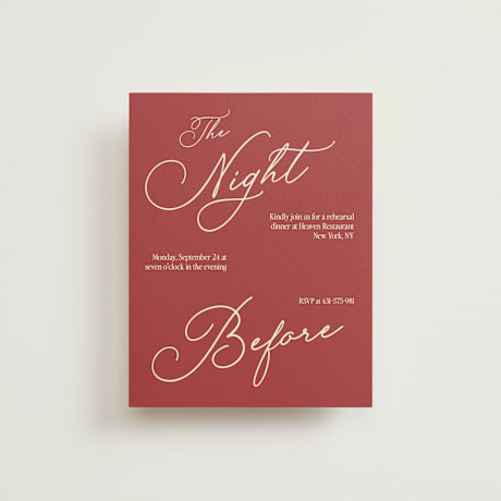 Rehearsal Dinner Cards