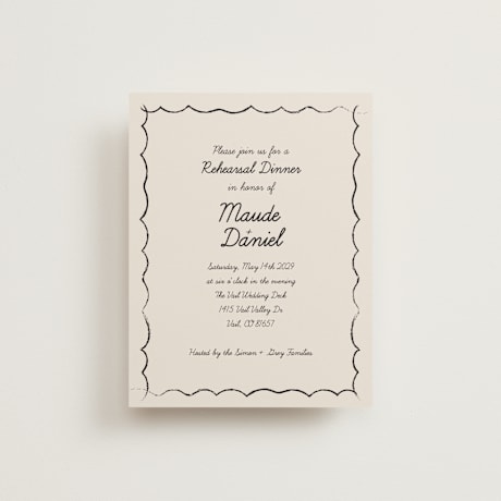 Rehearsal Dinner Cards