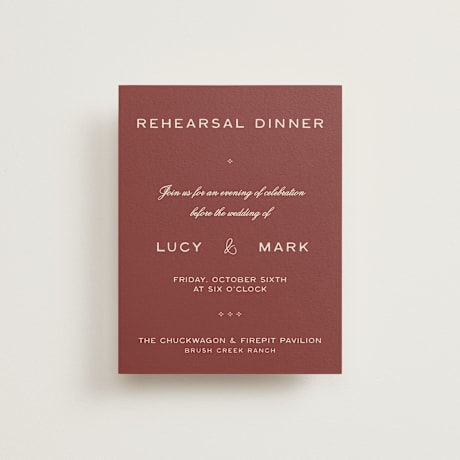 Rehearsal Dinner Cards