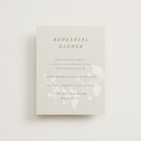 Rehearsal Dinner Cards