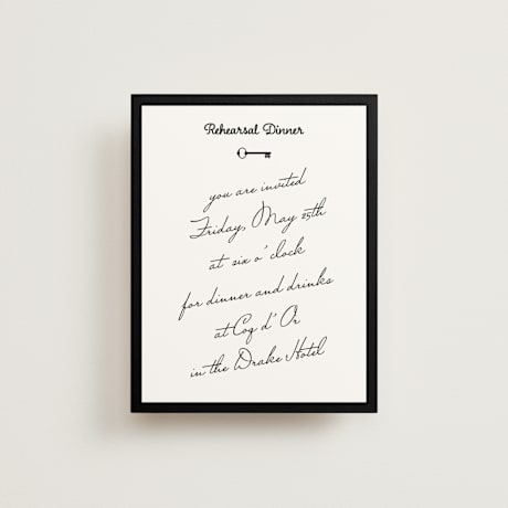 Rehearsal Dinner Cards