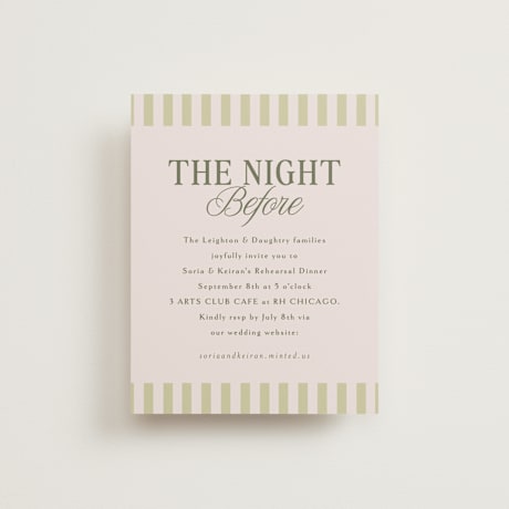 Rehearsal Dinner Cards