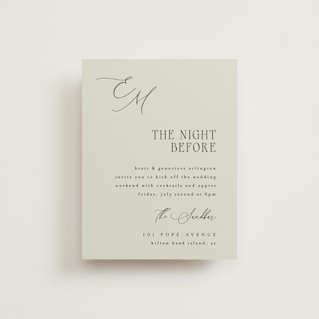 Rehearsal Dinner Cards