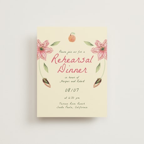 Rehearsal Dinner Cards