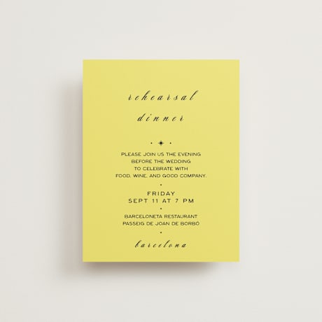 Rehearsal Dinner Cards