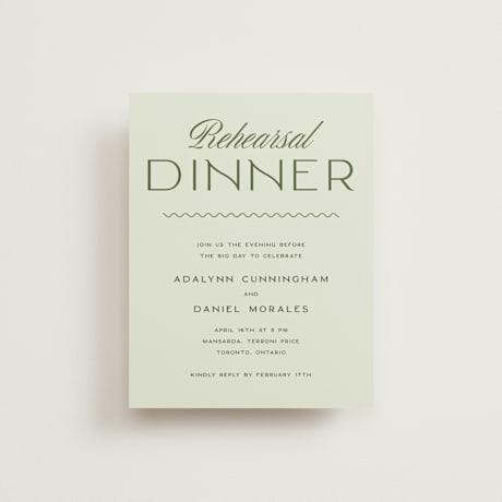 Rehearsal Dinner Cards