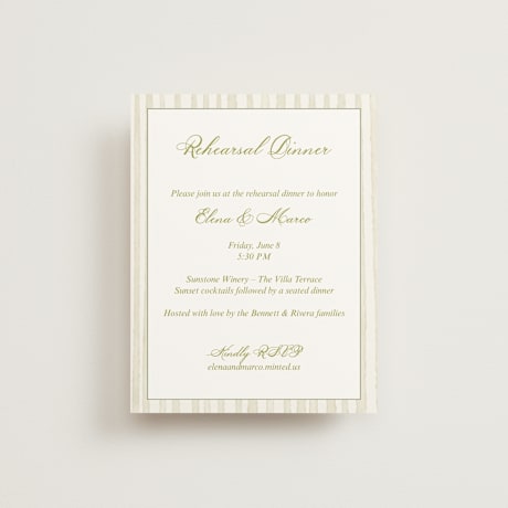 Rehearsal Dinner Cards
