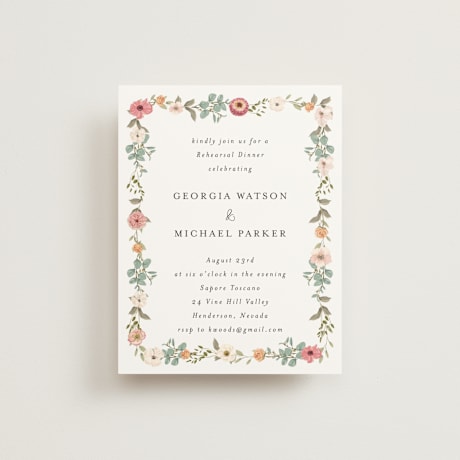 Rehearsal Dinner Cards