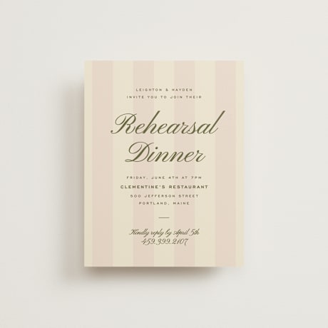 Rehearsal Dinner Cards