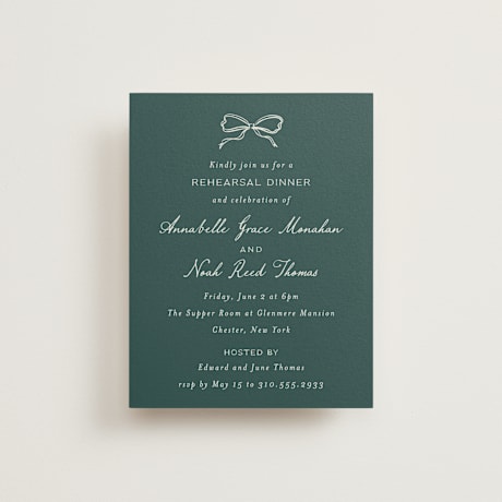 Rehearsal Dinner Cards