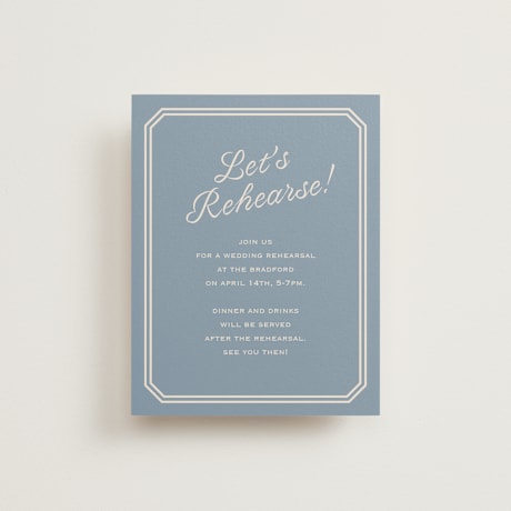 Rehearsal Dinner Cards