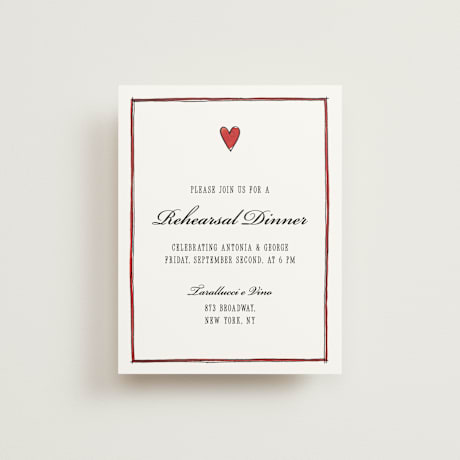 Rehearsal Dinner Cards
